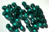 25 8mm Faceted Emerald Firepolish Beads